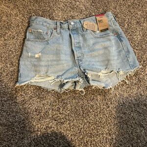 Levi's Distressed Denim Shorts
